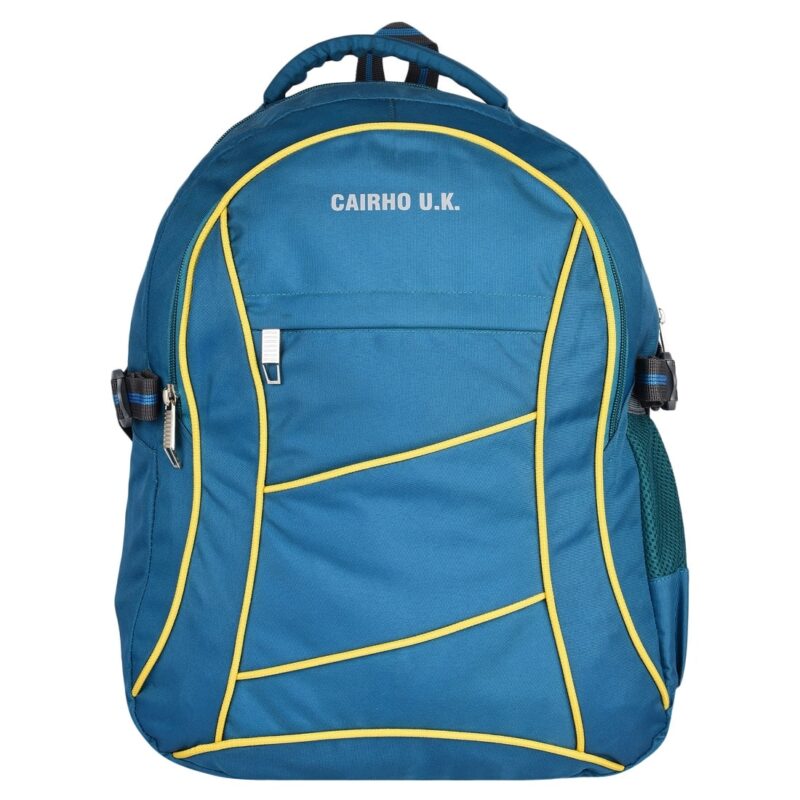 Cairho UK sea blue school bag, front view, model no 104