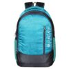 Lucasi sea green color light weight school bag, 2 compartments with alloy zippers, front view model no 374