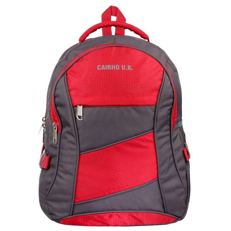 Cairho UK red school bag, front view, model no 106