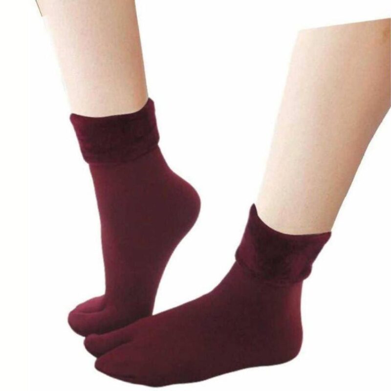 bracevor ankle length maroon socks