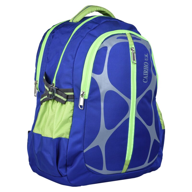 Cairho UK Tour Bag Backpack Blue Color Angled Profile